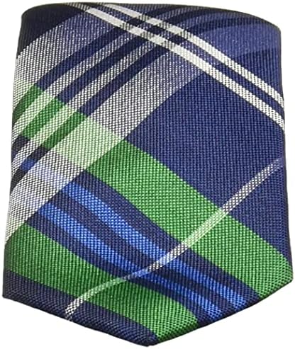 Wembley boys Self-tie Plaid 48 Inch Necktie, Green, One Size US