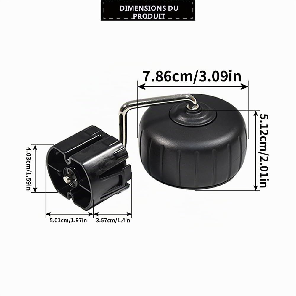 2 Pièces Montage de la Roue Avant du Robot Tondeuse Compatible avec Husqvarna Automower 115H 589300801
