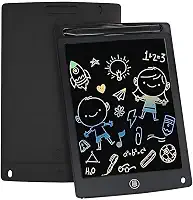 Lousa Digital LCD Colorida 12' com Caneta – Reutilizável, Ultrafina, Trava de Tela e Apagamento Instantâneo | Ideal para Crianças, Estudos e Anotações