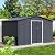 Zstar 10 x 10 FT Outdoor Storage Shed, Large Metal Storage Shed with Updated Frame Structure and Lockable Doors, Heavy Duty Tool Storage Sheds for Backyard Garden Patio Lawn, Gray