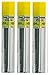 Pentel Porte-mine HB 0,9 mm-dureté de crayon de rechange pour Super mines Hi &Pollymer automatique pour Porte-Mines, Lot de 3 Tubes - 45 Pièces