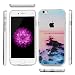 iPhone 6S Case,iPhone 6 Case (4.7") Ultra Slim Soft Flexible Sunset TPU Clear Case Anti-Slip Shock Absorption Scratchproof Protective with Anti Color-fading IMD Technology by Badalink - Winter Sunrise