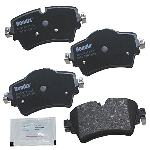 Image of Bendix Priority1 CFC1801 Disc Brake Pad Set Ceramic for Mini Cooper 2019-2014, Cooper 2021, Cooper Clubman 2019-2016