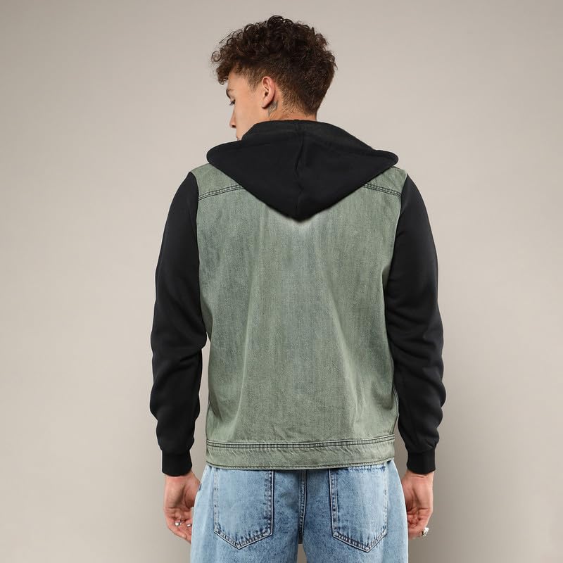 Image of CAHOOT Men's Fur-Lined Suede Bomber Jacket For Casual Wear | High Neck | Long Sleeve | Zipper Closure | Jacket Crafted With Comfort Wear For Everyday Wear