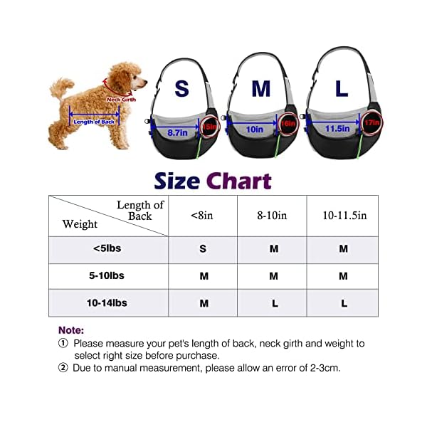 Pawaboo-Pet-Dog-Sling-Carrier-Hand-Free-Drawstring-Dog-Papoose-with-Adjustable-Strap-Breathable-Mesh-Bag-for-Puppy-Cat-Crossbody-Satchel-Dog-Purse-with-Pocket-for-Outdoor-Travel Breathable Mesh Bag for Puppy