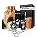 Produktbild Bartpflege Set für Männer - Bartöl, Bartwachs/Bartbalsam, Bartbürste, Bartkamm, Bartschere, Bartformen/Bart Styling-Werkzeug - Perfektes Bartpflegeset Geschenk Mit Reisetasche