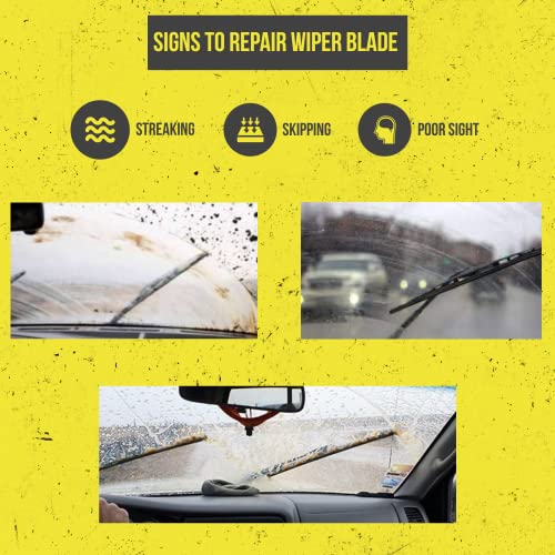 Windshield Wiper Blade Cutter & Regroover Universal Trimmer Tool Car Truck Boat Window Wipers- Vehicle Tool Quickly Restores & Repairs Wiper Blades Without Replacement Multiple Uses - Easy Diy, Blue #TOP3