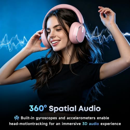 Image of Active Noise Cancelling Bluetooth Headphones, Over Ear Wireless Headphones