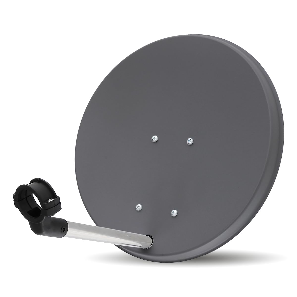 Digitale Camping Sat Anlage Spiegel 40 cm Single LNB 0,1 dB + Koaxialkabel 10m Kabel Balkon Caravan Mobil Schüssel Antenne OPTICUM für HDTV HD Sky 3D 4K geeignet