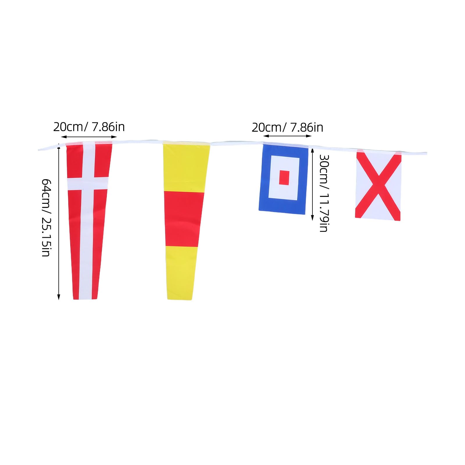 KICHOUSE Completo Bandiere Nautiche Segnali Internazionali in Tessuto Resistente ai Raggi UV Codice Alfanumerico per Decorazione Barche e Ambienti Marittimi Facile da Installare