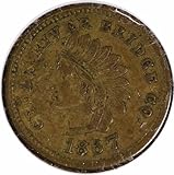 1867 P Bridge Token Cedar Falls, IA Uncertified EF