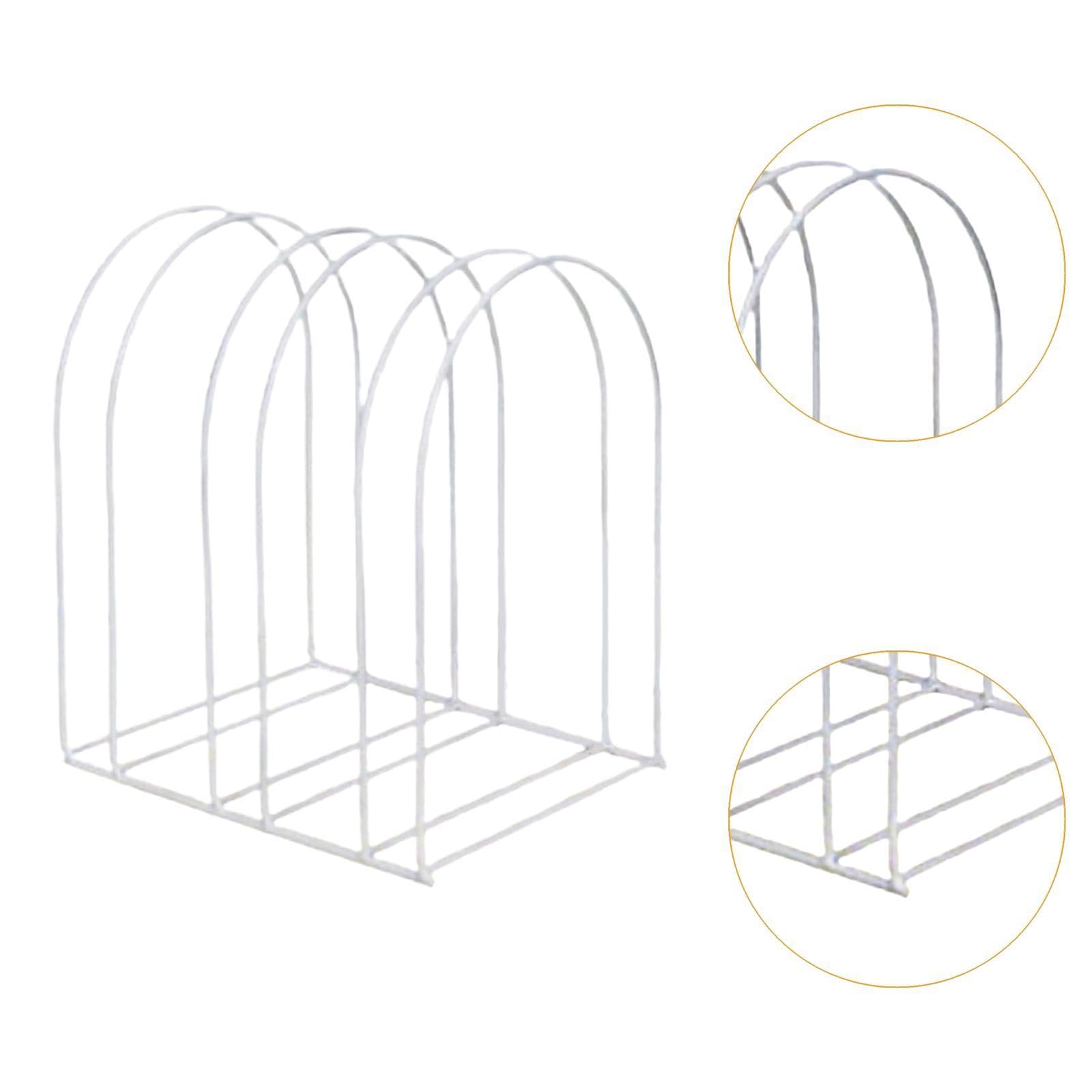Baoblaze Organizzatore per cappelli, porta cappelli, decorazione moderna, scaffale in metallo, espositore per cappelli di lana, portaoggetti per cappelli in, Bianco