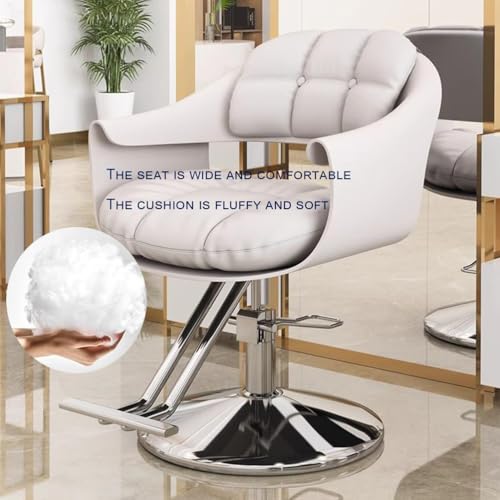 Professioneller hydraulischer Friseurstuhl, höhenverstellbar, um 360 ° drehbar, Salon-Styling-Stuhl für Haarschnitte, Beauty-Spa, Tattoo-Studio, ultimativer Komfort und Haltbarkeit