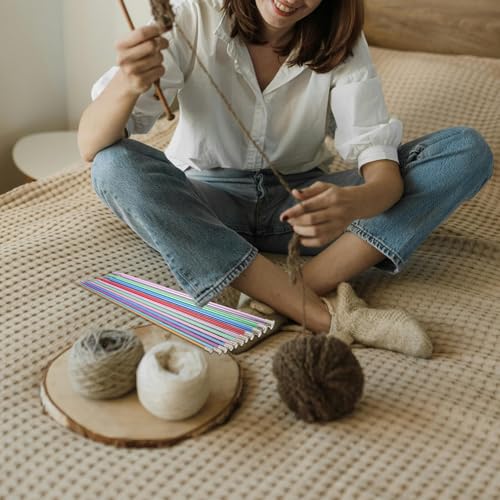 Agujas para tejer suéteres en casa juego de 11 piezas coloridas 5
