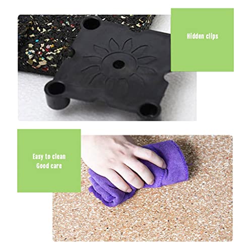 SilteD Ladrilhos de piso de borracha intertravados SilteD 4 peças 20 x 20 polegadas Tapetes para equ