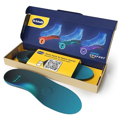 Solette Custom Comfort Dr. Scholl's - Solette per fascite plantare - Solette arco plantare normale per Donna, Uomo misura 43.5-44, Solette a piena lunghezza, Comfort tutto il giorno CF670