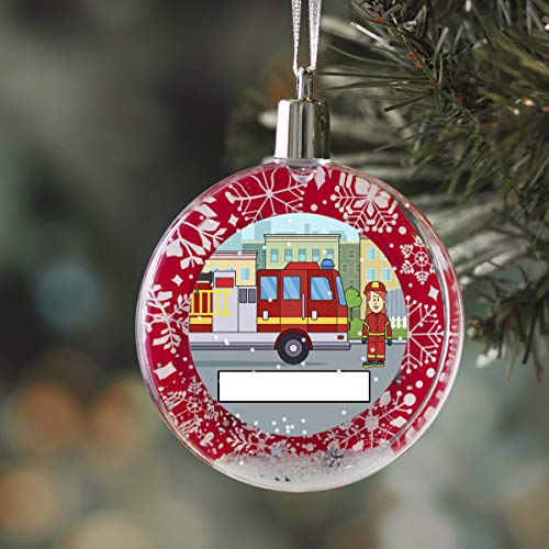 PrintedPerfection.com Personalized StoryLine Cartoon Caricature Snow Globe Christmas Ornament: Funeral Home Director - Male