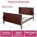 Acme Furniture Louis Philippe III Traditional Wood Sleigh Queen Bed in Cherry