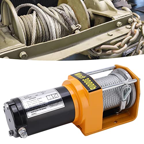 Kit Winch Eléctrico 12V 3000LB con Cuerda 5mmx10m miniatura 6