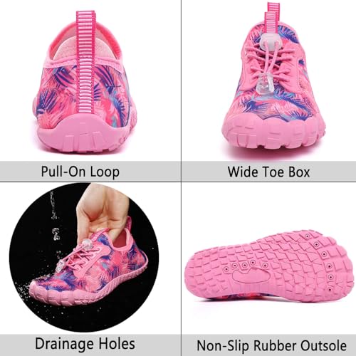 Image of Quickshark Kids Water Shoes Boys Girls Barefoot Aqua Socks Outdoor Indoor Quick Dry Sandals Lightweight Slip On Walking Sneakers for Beach Pool Swim (Little Kid /Big Kid)