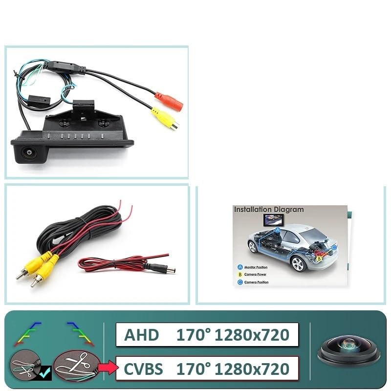 Caméra de recul AHD 1080P pour BMW Série 3 et 5 E60 E90 E39 E70 - 2