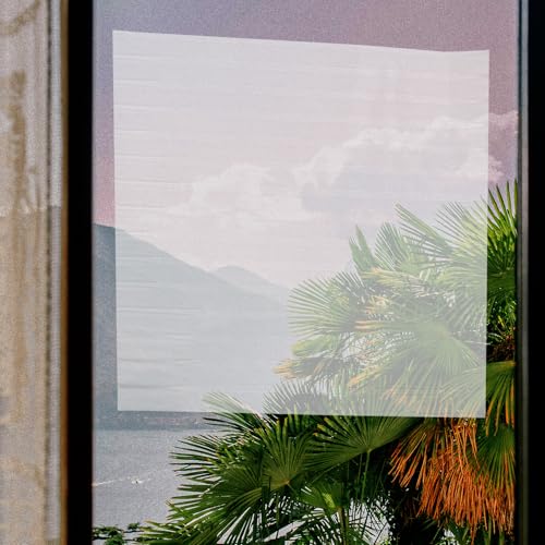 Película adhesiva para ventana de vidrio esmerilado 100x45 cm miniatura 2