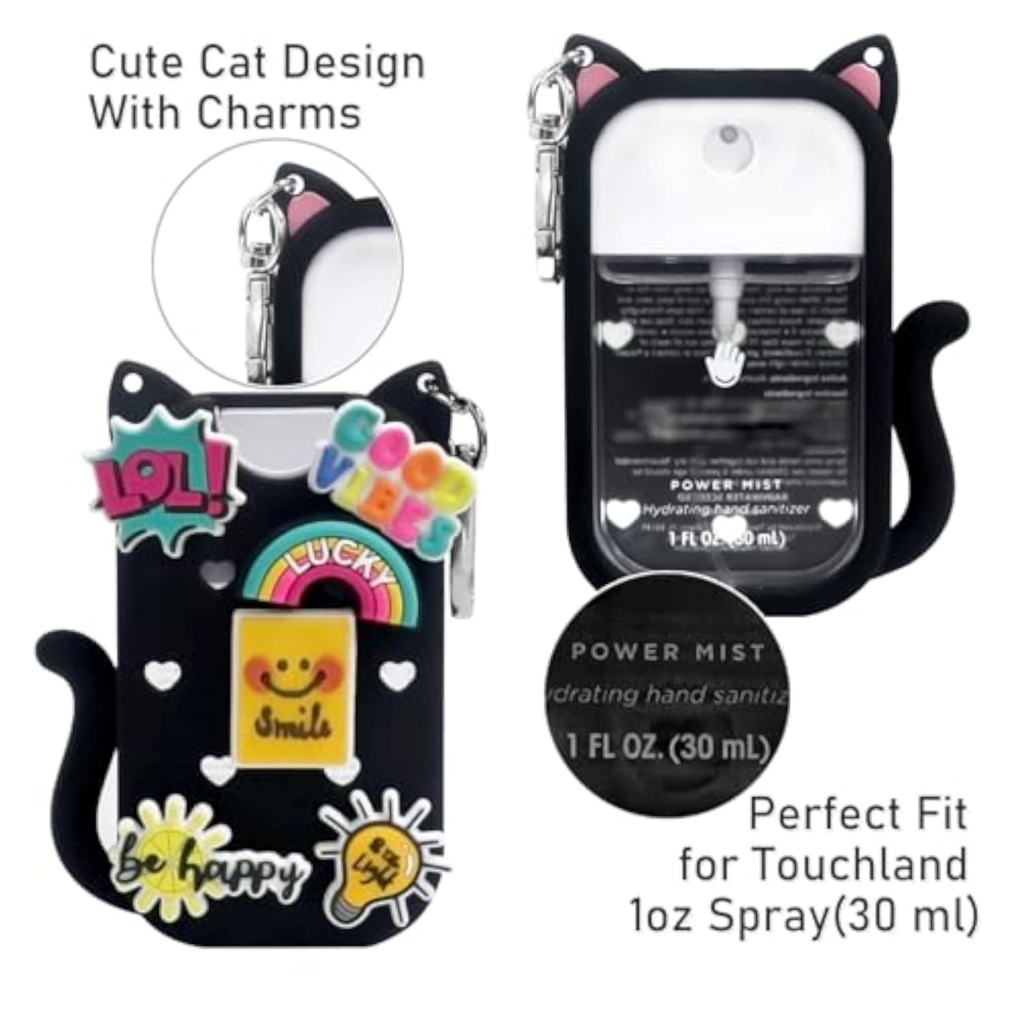 Stylish Silicone Case for Touchland Hand Sanitizer Spray