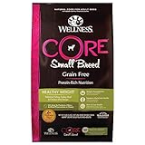 Wellness CORE Natural Grain Free Dry Dog Food, Small Breed Healthy Weight, 12-Pound Bag