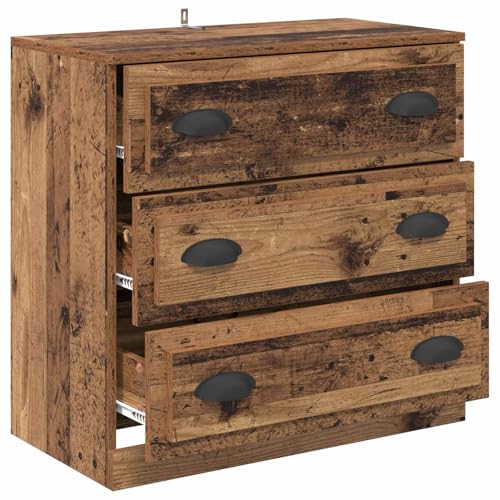 Aparador rústico de madera de 70 cm para pasillo y comedor 6
