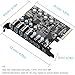 PCIe USB 3.2/3.1 Gen 2 Card 8 Ports Type-A USB C PCIe Card 10Gbps PC Internal hub for Windows 7/8/10 Linux and MacPro 4.1/5.1