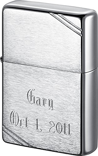 Encendedor Zippo Vintage Cromado Cepillado Personalizado miniatura 1