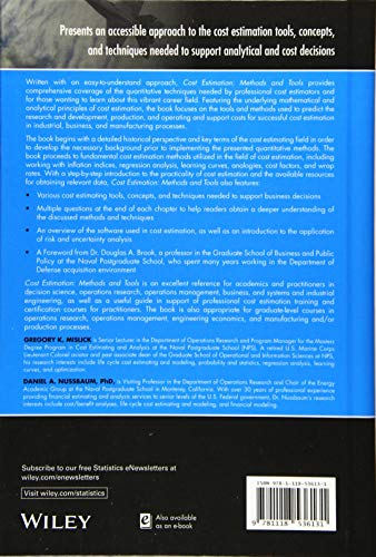 Cost Estimation: Methods And Tools (Wiley Series In Operations Research And Management Science) #TOP5
