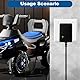12V 1A Ladegerät für Kinder Elektroautos, Netzadapter mit EU-Stecker für Elektrisches Fahrspielzeug, Motorrad, SUV, ATV, Quad, Traktor und Weitere 12V 1000mA Kinderfahrzeuge – Schwarz