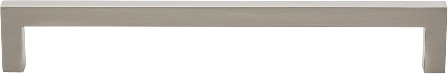 GlideRite Hardware 7.5625 inch CC 21683-192-SN-10 Solid Square Slim Cabinet Bar Pulls, 10 Pack, 7.5625", Satin Nickel Finish