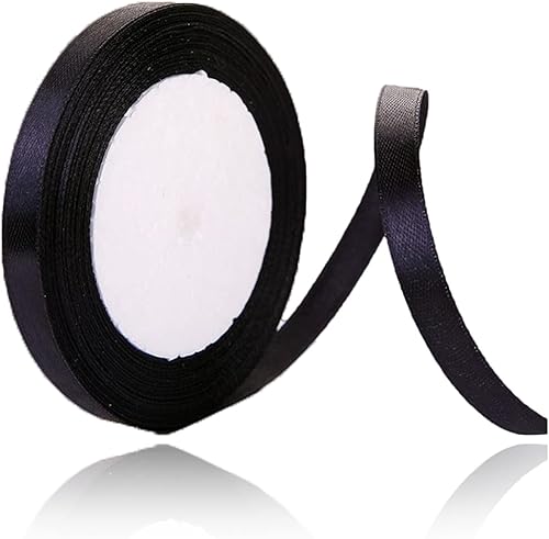 Miniatura 58 de Cinta dorada para envolver regalos, cinta de satén de 1 pulgada x 25 yardas para manualidades, fabricación de lazos para el cabello, coronas, ramos