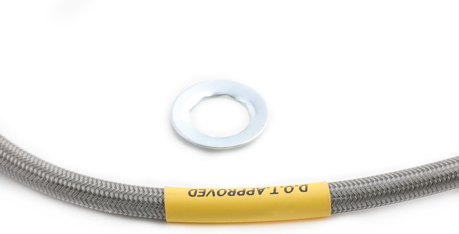 FAPO Rear Stainless Steel Brake Lines for Chevy C/K10 15 20 K5 Blazer 1971-1987 4-6" Lift