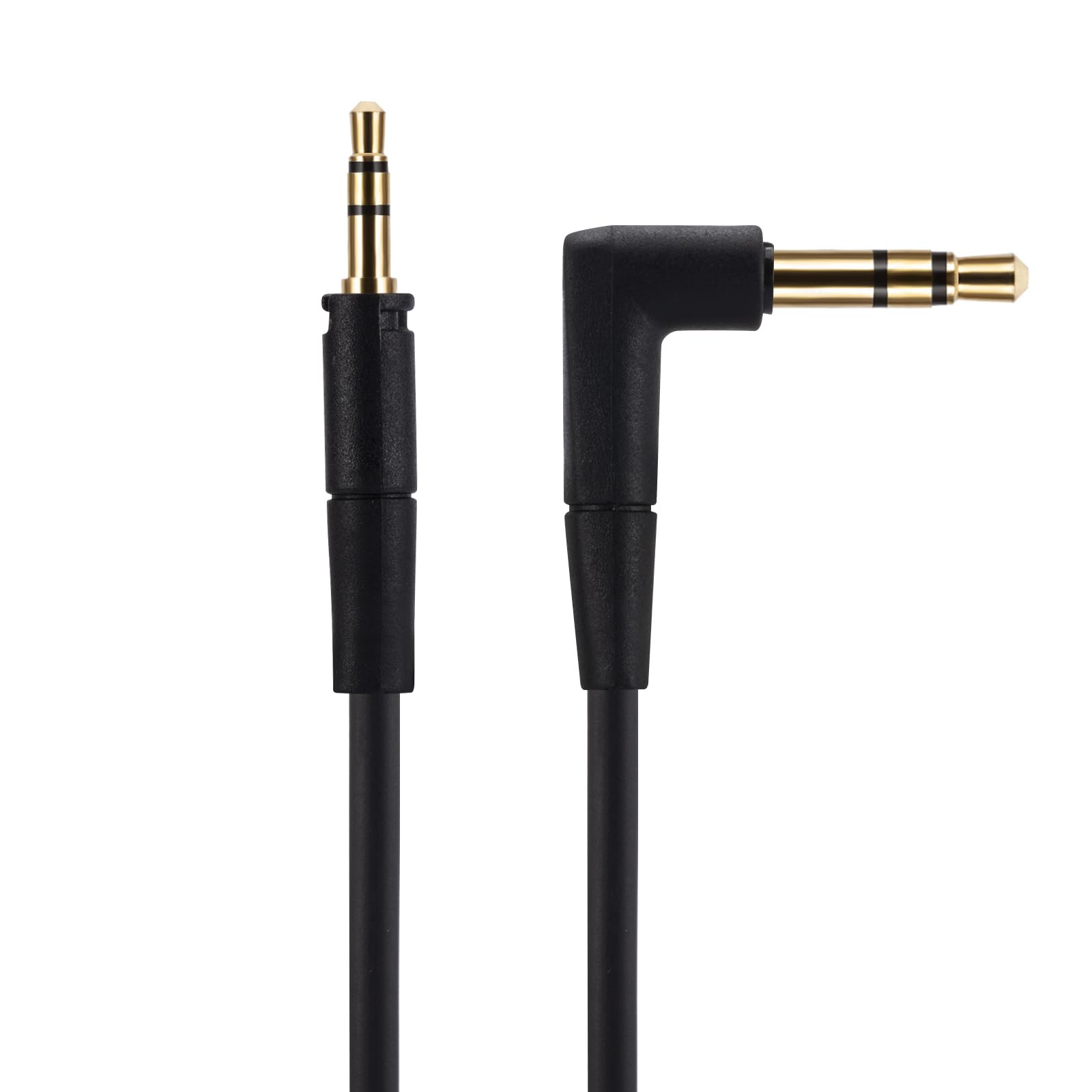 Alphatec Cavo audio di ricambio compatibile con Sennheiser HD450BT HD350BT HD4.30 HD4.40BT HD4.50BTNC HD458BT HD400S Momentum 3 cuffie,3,5 mm su 2,5 mm,cavo jack stereo maschio,1,45 m,colore: Nero