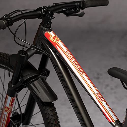DYEDBRO - Protector de marco de bicicleta para niños, diseño de rescate de bomberos (mate)
