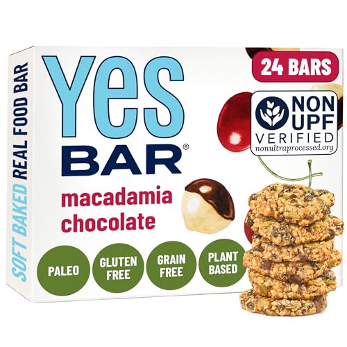 Image of YES Nut Bars - Soft Chewy Healthy Snack Bars (Macadamia Chocolate, 24 count)