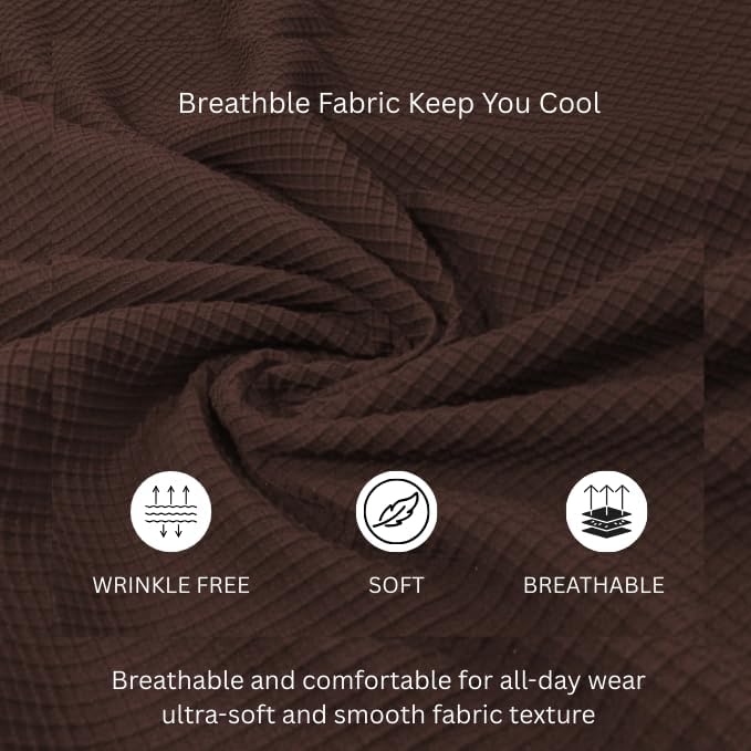 Image of GRECIILOOKS Men's Shirt | Formal Button Down - Slim Fit Office Shirt's for Men | Premiuim Textured Long Sleeve Cotton Blend | Business & Meeting Ready