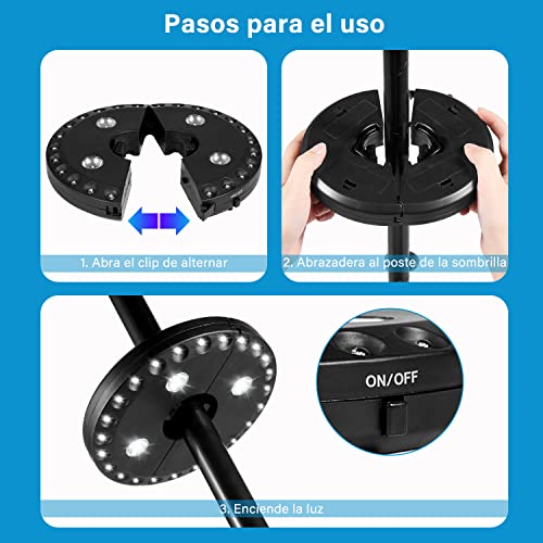 La Mejor Selección de Sombrilla con luz led para comprar online. 21 Imagen adicional