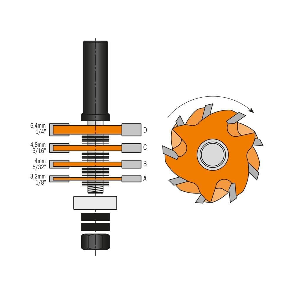 CMT Orange Tools 900.506.11 - aardbeienset Z3 HW S 12 D 47.6 met Rodam