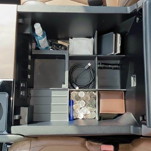 Image of Vehicle OCD - Center Console Organizer for Toyota Tundra (2022-2026) / Toyota Sequoia (2023-2026) - Made in USA - NOT Compatible with Center Console Safe - SLX178
