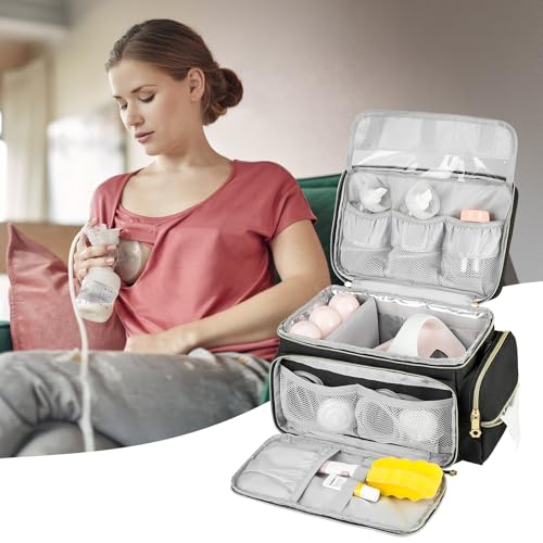 Breast Pump Bag with Insulated Compartment