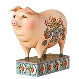 Heartwood Creek Jim Shore in Hog Heaven Folk Pig Figurine
