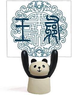 China - Soporte decorativo para notas, diseño de panda y animales, color azul oscuro