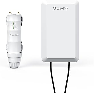 WAVLINK N300 Outdoor Long Range Weatherproof WiFi Extender/Wireless Access Point with Passive POE, 2.4GHz 300Mbps, 2x2 MIMO 11dBi Antennas, Supports Router/AP/Repeater/WISP Modes