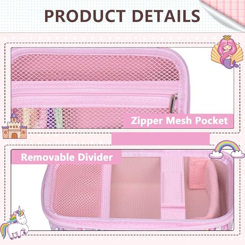 Image of Leayjeen Kids Camera Case Compatible with Dylanto /GKTZ /HiMont /CAMCLID /ESOXOFFORE Kids Instant Print Camera,for Film Camera Storage Christmas Gifts and Birthday Gifts for Kids -Pink Unicorn（Case Only）