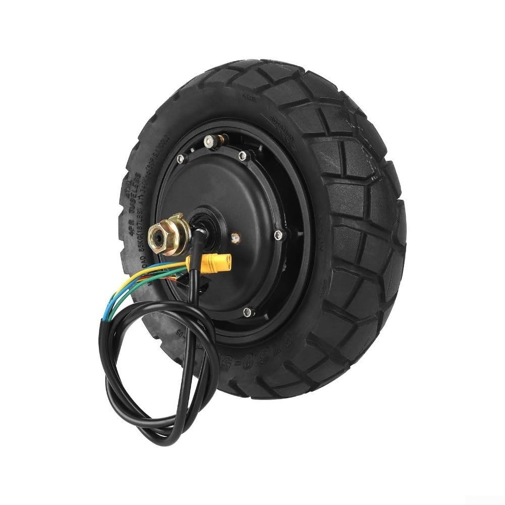 Motore di ricambio per scooter elettrico 48 V 600 W con pneumatici senza camera d'aria OXIN 9 x 3,0-5,5 pollici, per Kukirin G2 ProDB, potente motore per città e fuoristrada, nero