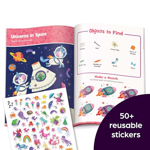 Unicorn Hidden Pictures Puffy Sticker Playscenes: Unicorn Hidden Pictures Puffy Sticker Playscenes (Highlights Puffy Sticker Playscenes): Unicorn ... with Over 50 Reusable Stickers to Decorate